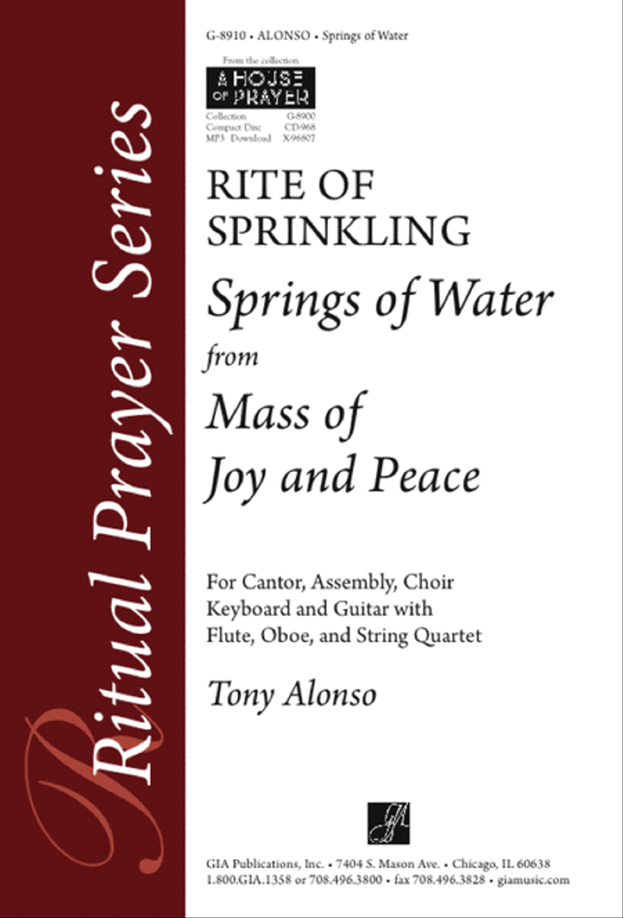 Springs of Water - Instrument edition Flute scores gallery preview page 1
