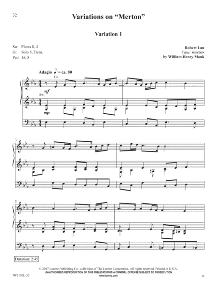 The Sacred Organ Library, Vol. 4 Organ Solo scores gallery preview page 10