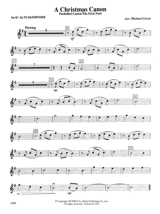 A Christmas Canon (Pachelbel Canon / The First Noel): E-flat Alto Saxophone