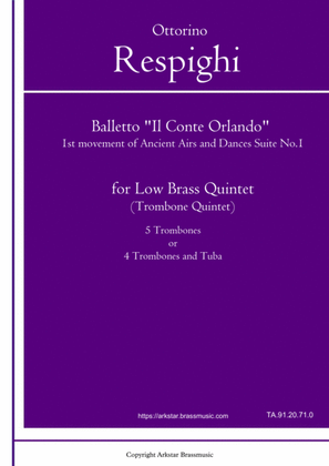 Respighi: Ancient Airs and Dances (Antiche Arie e Danze) Suites No.1,Balletto "Il Conte Orlando", 1s