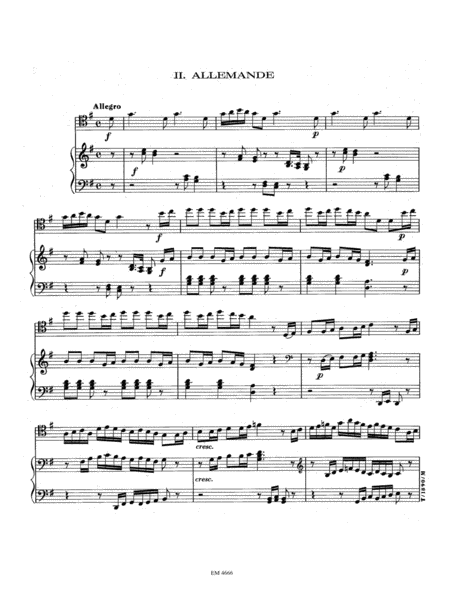 Sarabande et Allemande for Cello and Piano