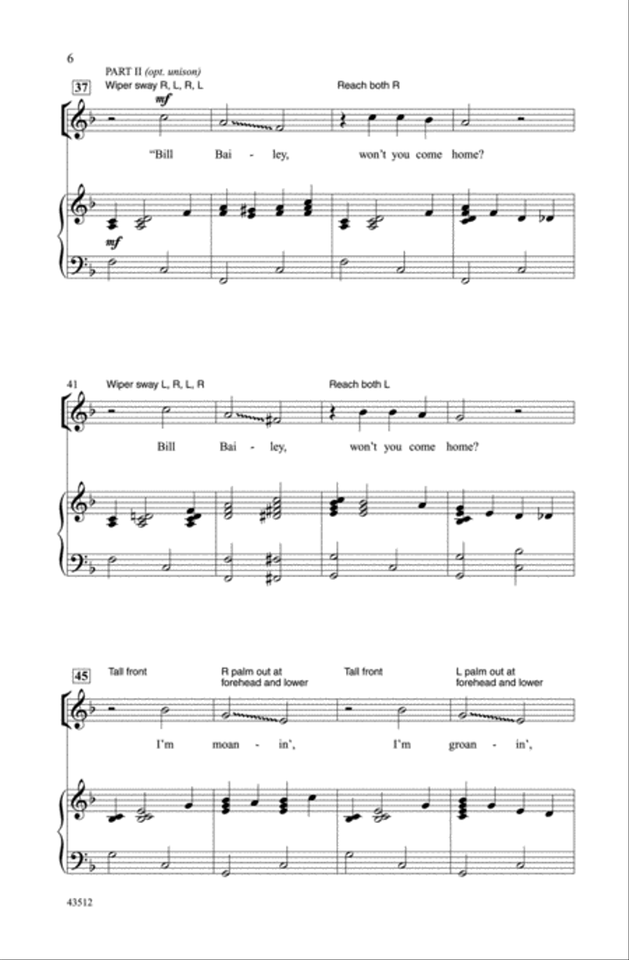 Bill Bailey Choir scores gallery preview page 4