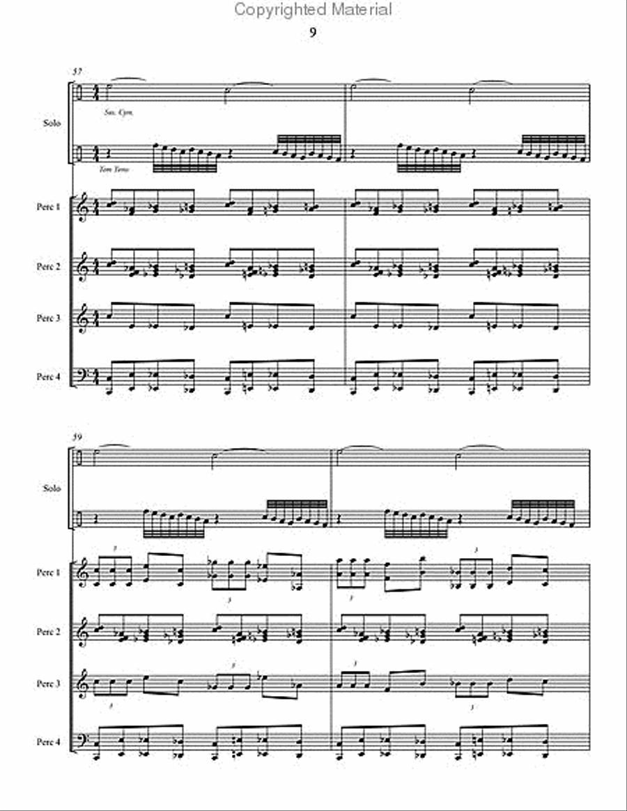 Shadows Shadows Percussion Ensemble scores gallery preview page 10