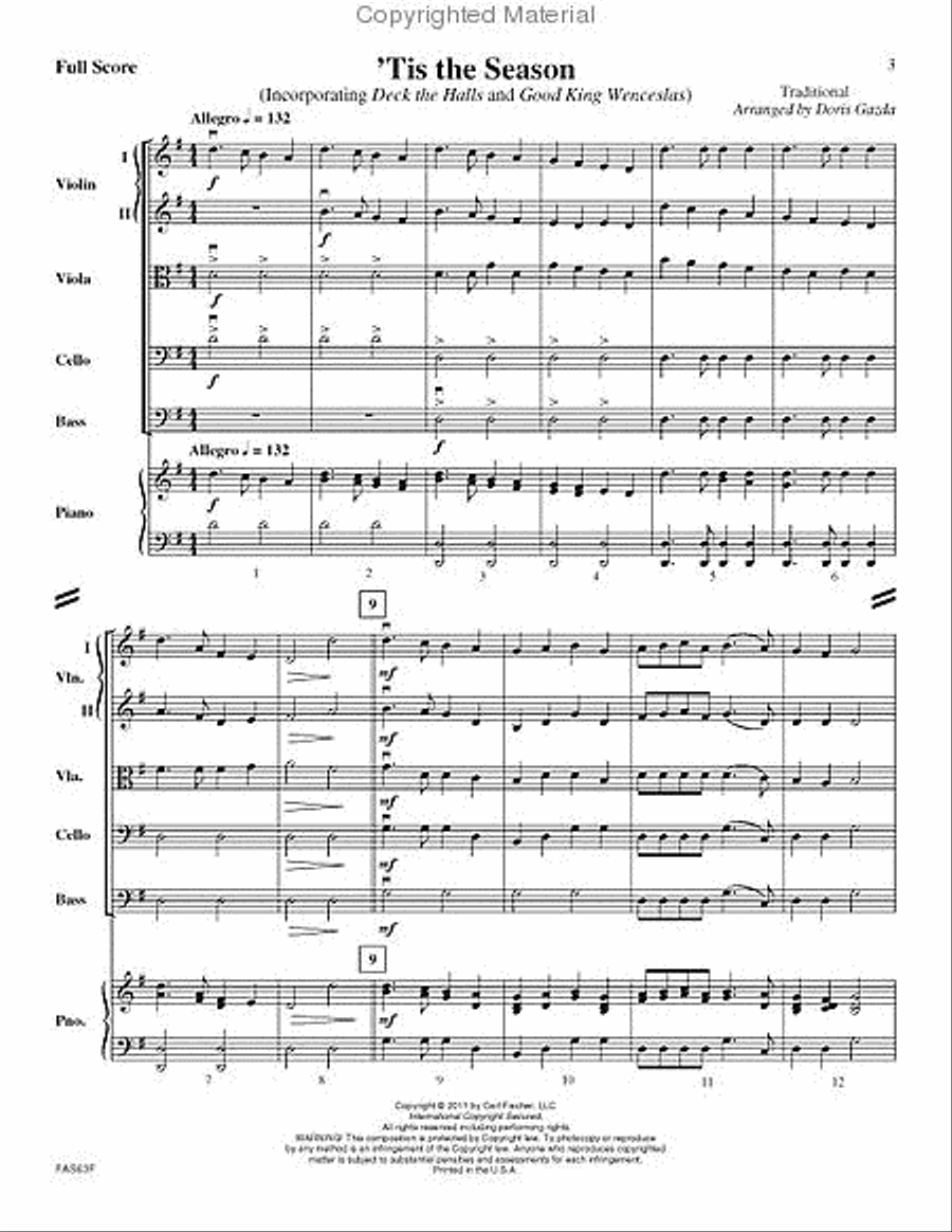 'Tis The Season String Orchestra scores gallery preview page 2