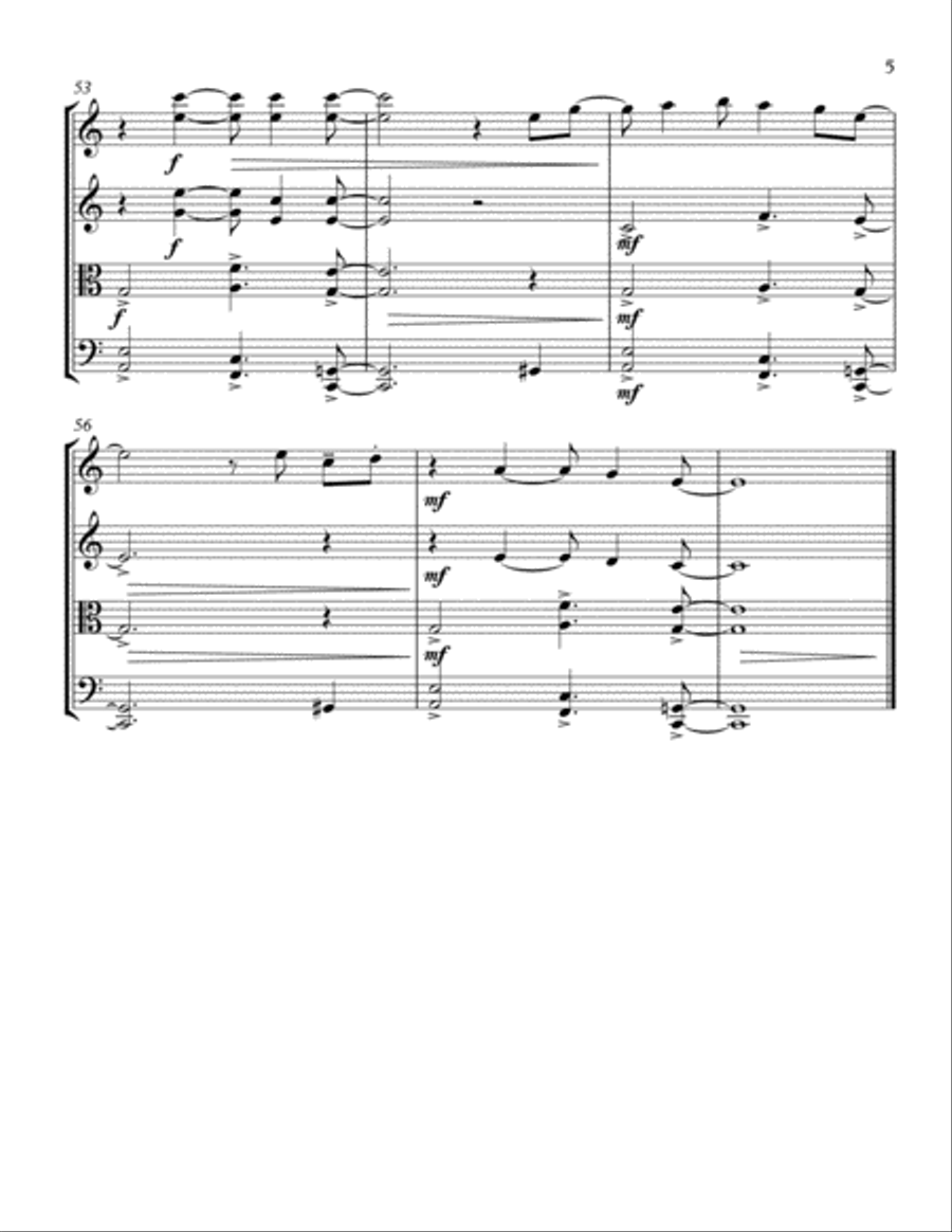 Stay With Me String Quartet scores gallery preview page 6