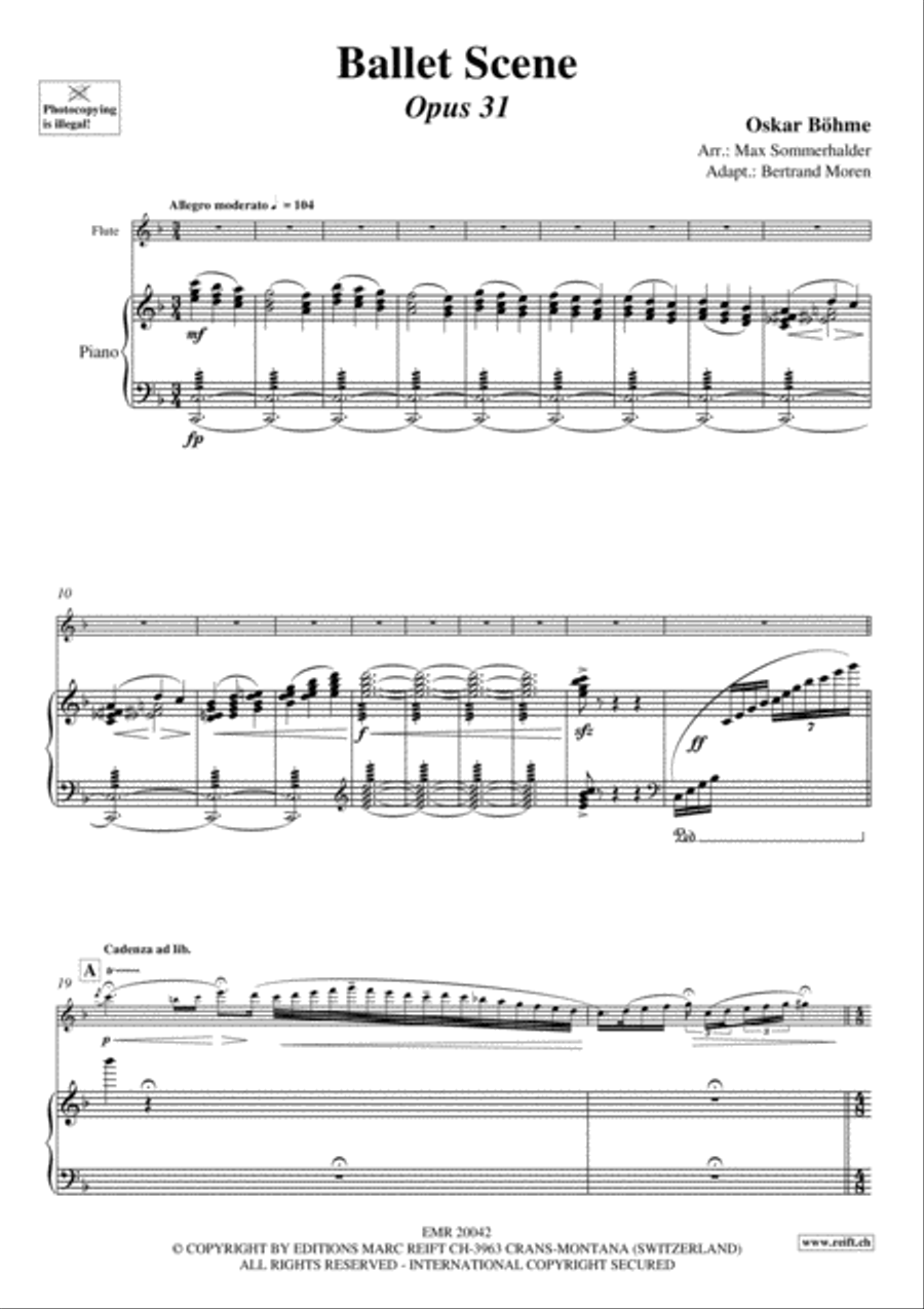 Ballet Scene Ballet Scene Flute Solo scores gallery preview page 3
