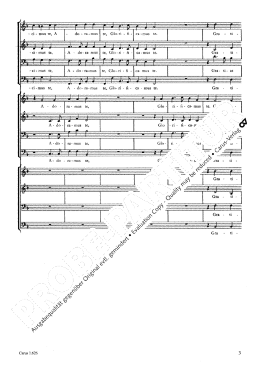Gloria 4-Part scores gallery preview page 4