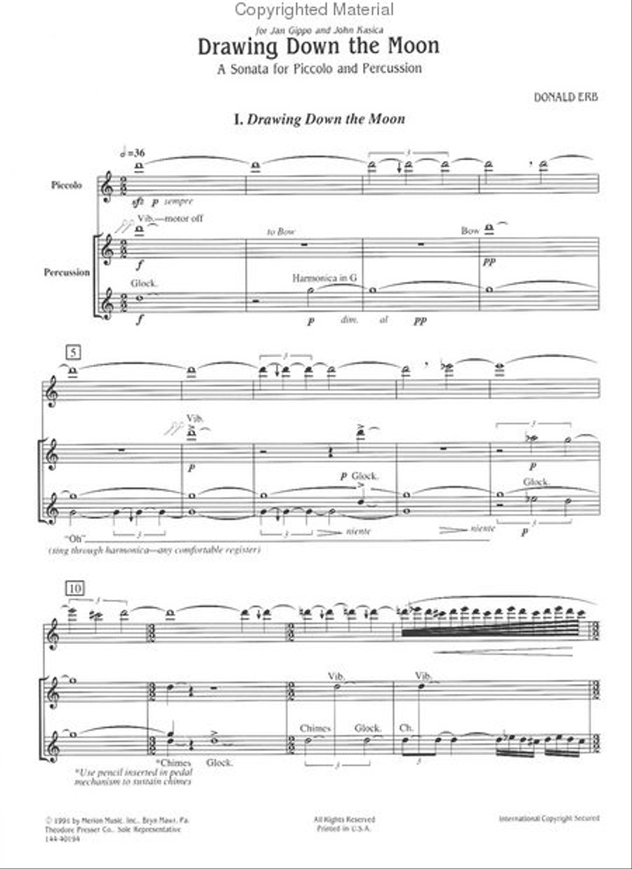 Drawing Down the Moon Drawing Down the Moon Chamber Music scores gallery preview page 2