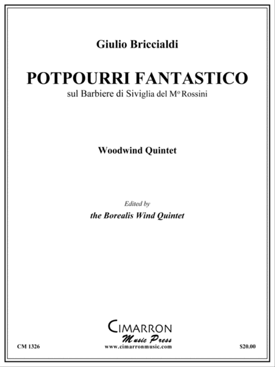Potpourri Fantastico Woodwind Quintet scores gallery preview page 1