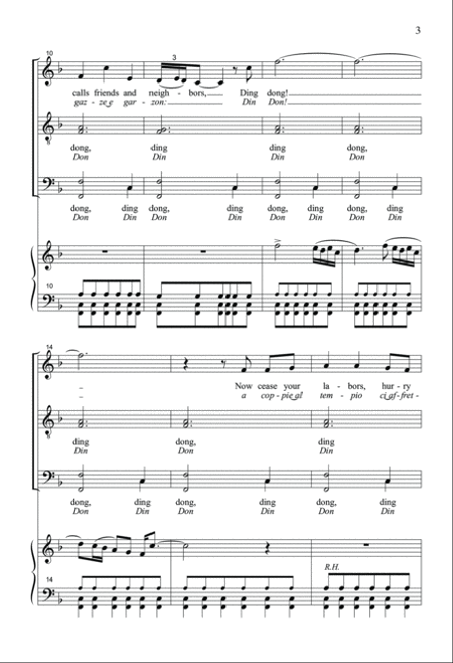 The Bell Chorus 4-Part scores gallery preview page 3
