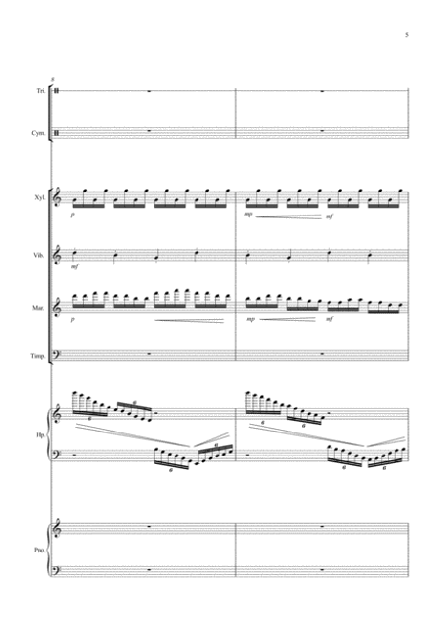 Dance of the Ballerina Marionette Large Ensemble scores gallery preview page 5