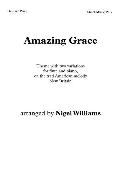 Amazing Grace, for Flute and Piano image number null