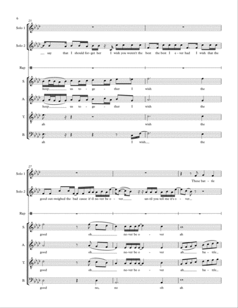 Battle Scars Battle Scars 4-Part scores gallery preview page 6