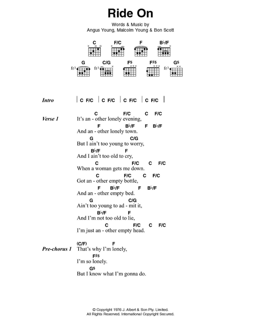 Ride On Electric Guitar scores gallery preview page 1