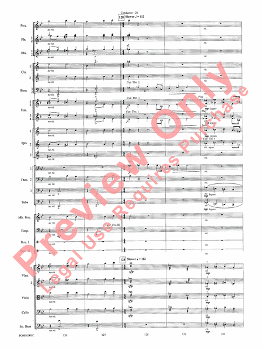 My Fair Lady (Medley) Full Orchestra scores gallery preview page 22