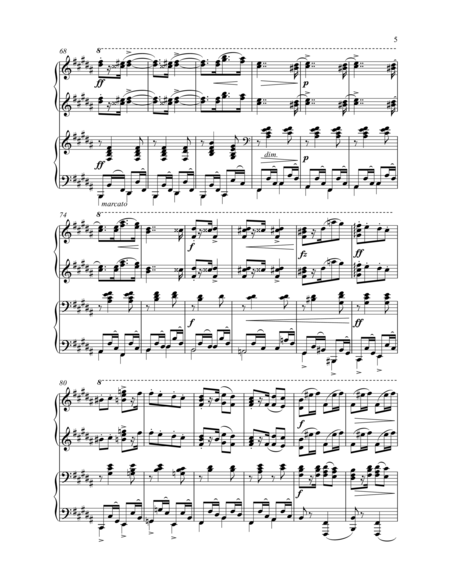 Antonín Dvořák - Slavonic dances Op.72 for 4 hands piano