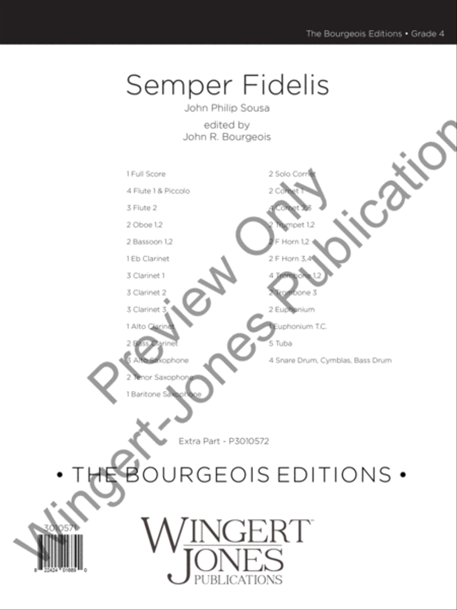 Semper Fidelis Concert Band scores gallery preview page 2