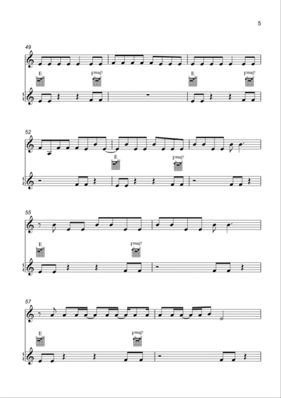 Unholy Violin Solo scores gallery preview page 5