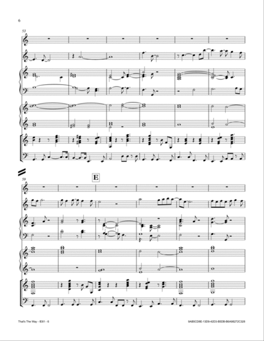 That's The Way Small Ensemble scores gallery preview page 6