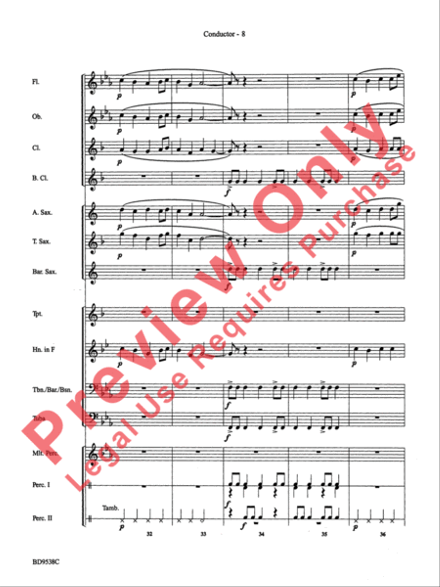 Excelcia Concert Band scores gallery preview page 10