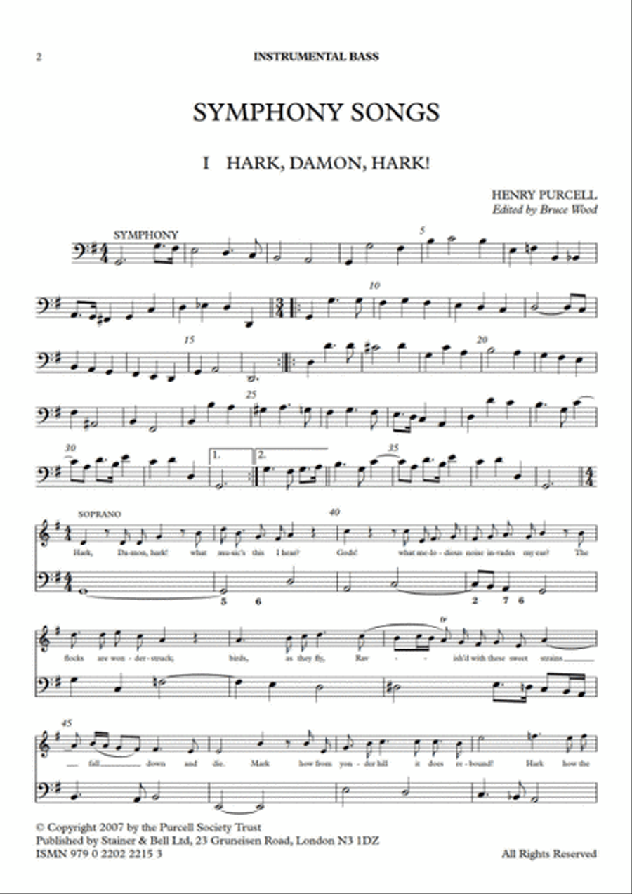 Symphony Songs. Instrumental Parts Set of Parts scores gallery preview page 2
