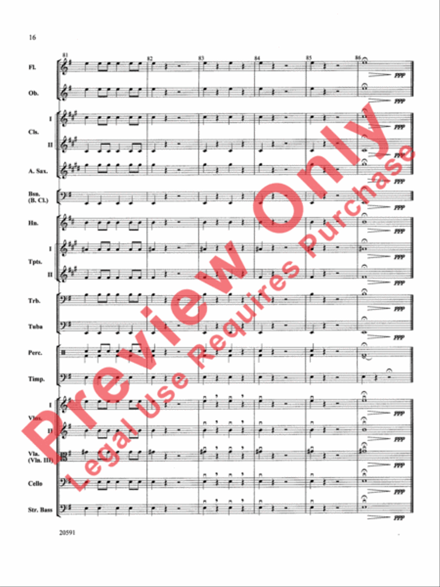 New World Symphony (Fourth Movement) Full Orchestra scores gallery preview page 17