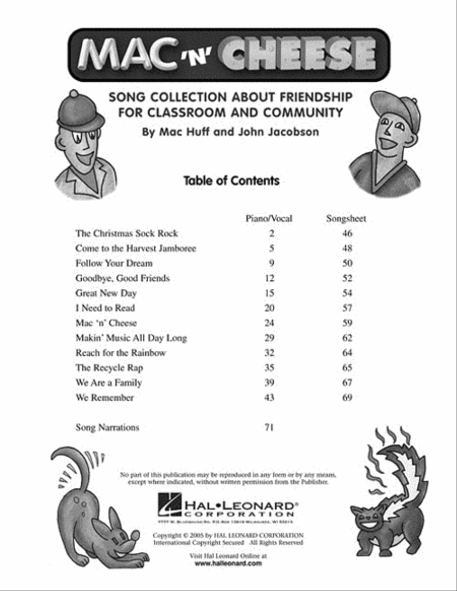 Mac 'n' Cheese Choir scores gallery preview page 2