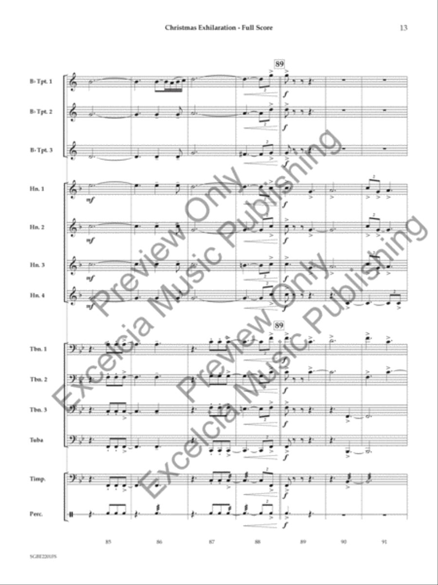 Christmas Exhilaration Small Ensemble scores gallery preview page 14