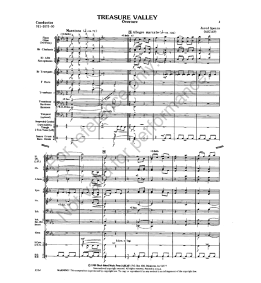 Treasure Valley Treasure Valley Concert Band scores gallery preview page 2
