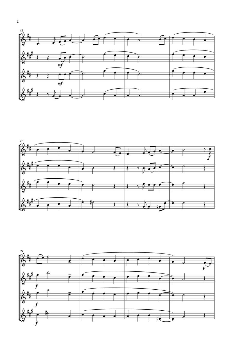 The first Noel Woodwind Quartet scores gallery preview page 2