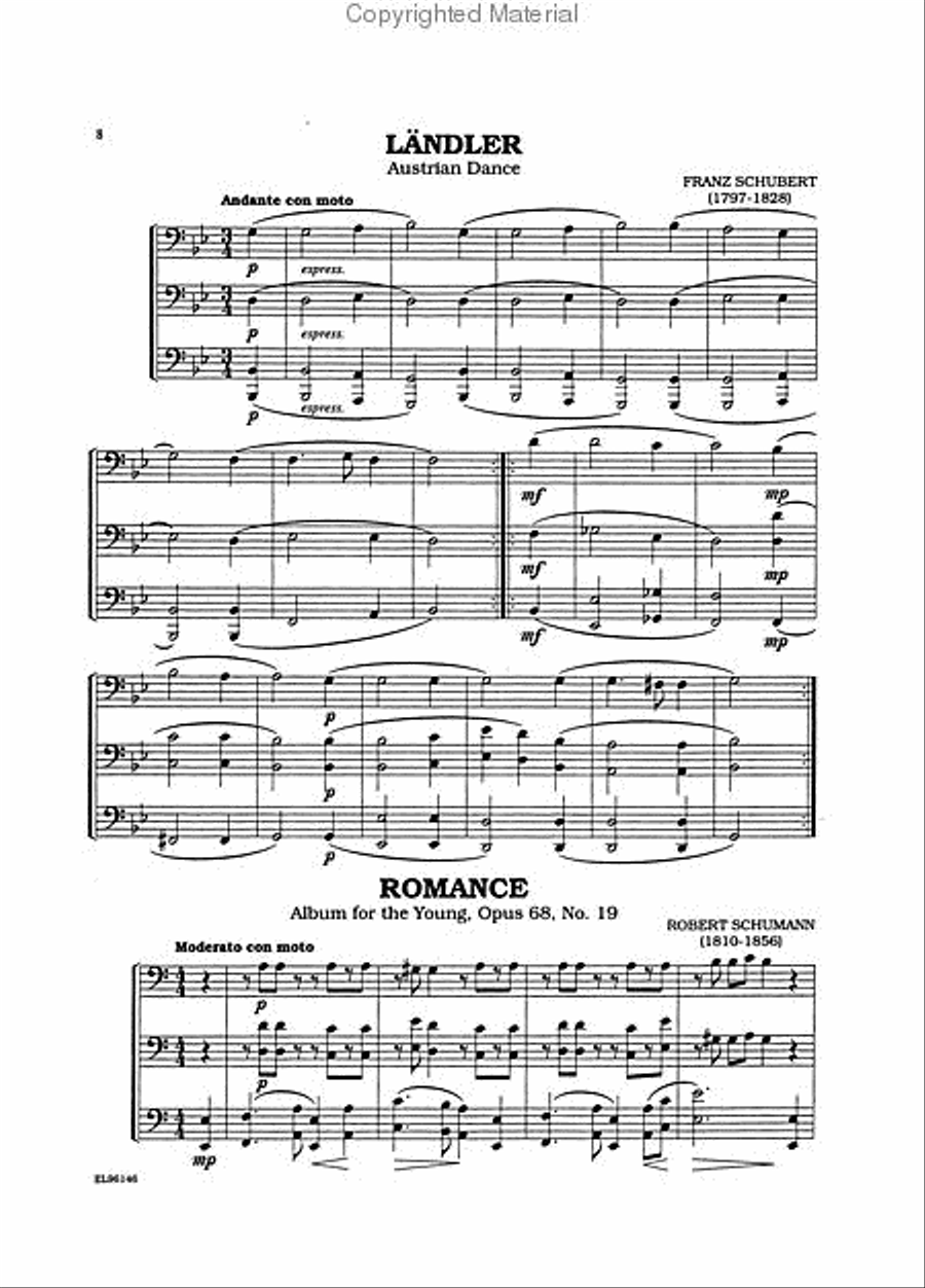 Classical Trios for All (From the Baroque to the 20th Century) Small Ensemble scores gallery preview page 3