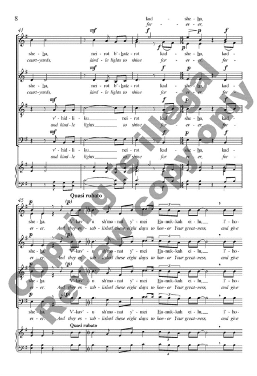 Ravta et rivam (You Fought Their Battles) 4-Part scores gallery preview page 8