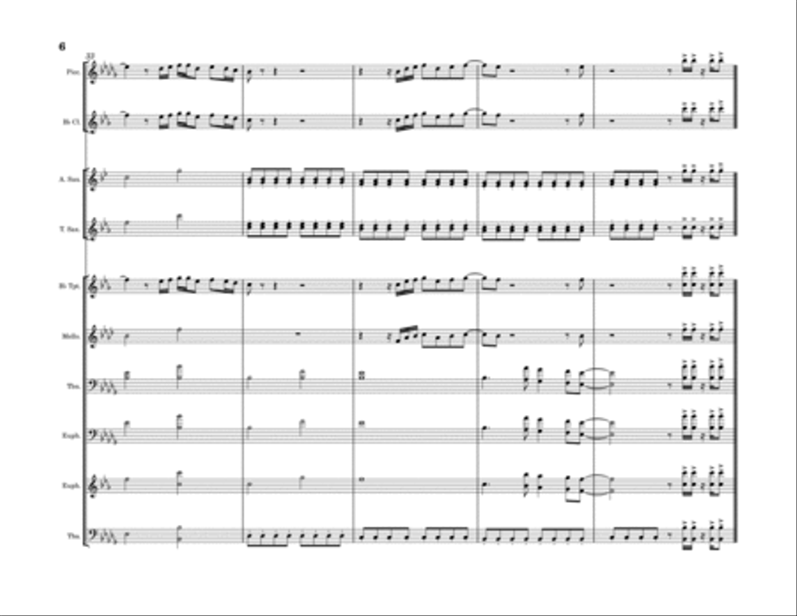 Heartless Marching Band scores gallery preview page 6