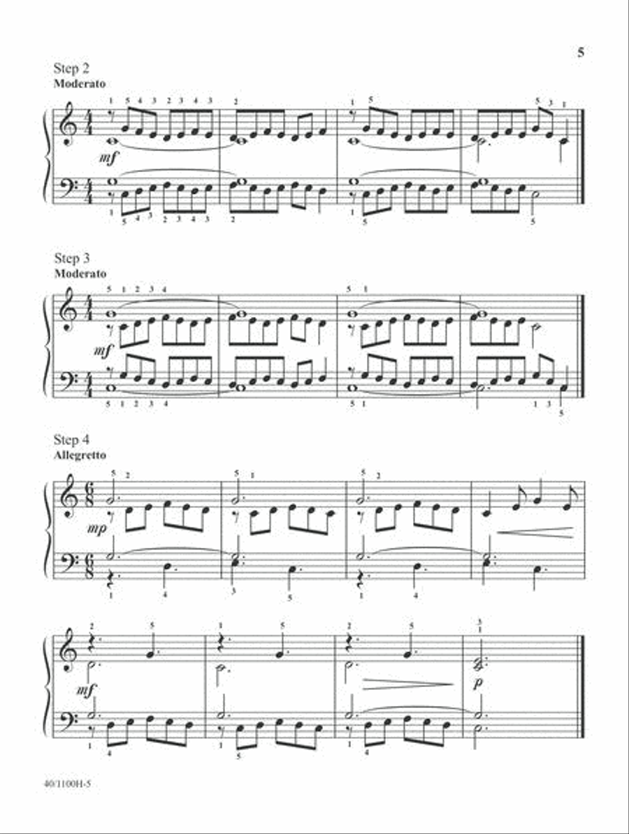 Technique Tune-Ups - Book 5 Piano Method scores gallery preview page 5