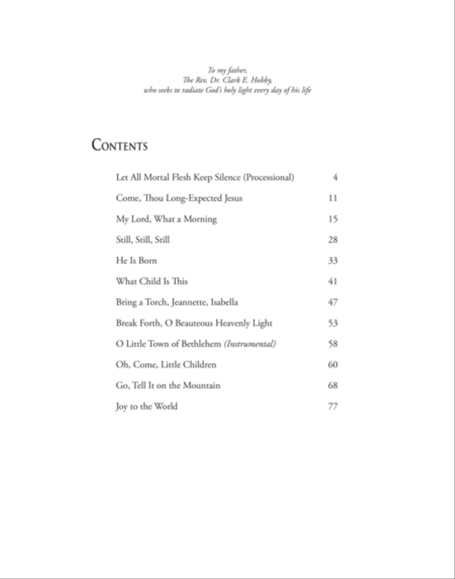 Holy Light: A Candlelight Service of Carols 4-Part scores gallery preview page 3