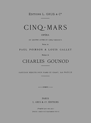 Book cover for Cinq Mars