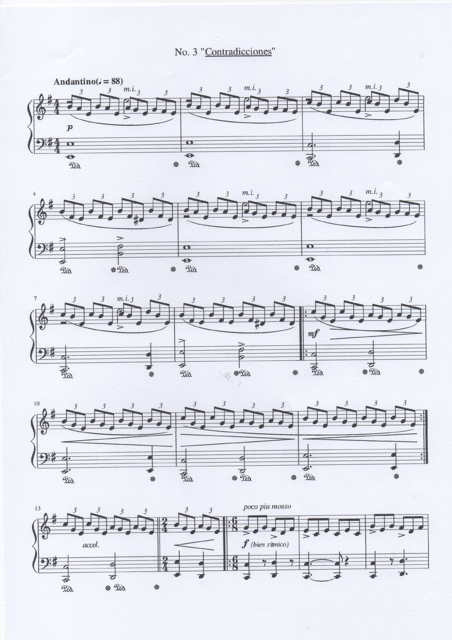 5 Pequeños Preludios Relevantes Piano Solo scores gallery preview page 3