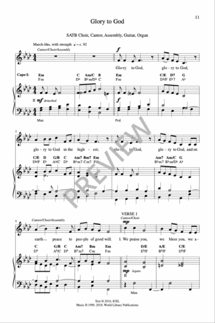 Sing Praise and Thanksgiving Mass-Full Score (revised) 4-Part scores gallery preview page 21