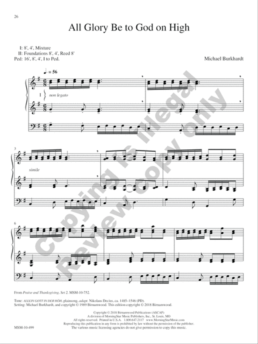 Three in One Three in One Organ scores gallery preview page 12