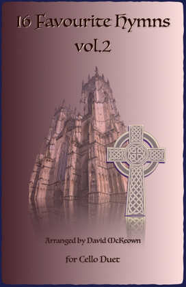 Book cover for 16 Favourite Hymns Vol.2 for Cello Duet