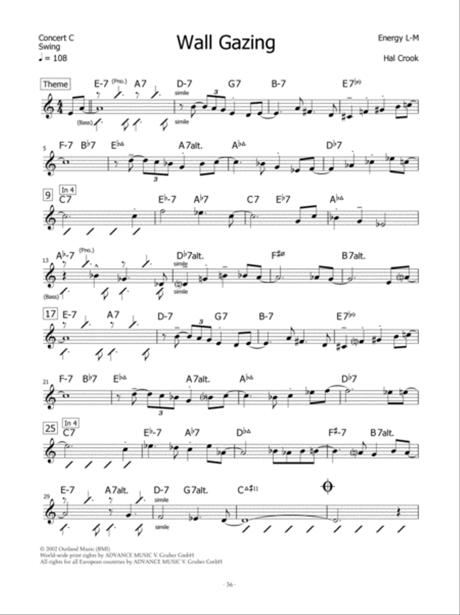 The Music of Hal Crook Piano scores gallery preview page 9