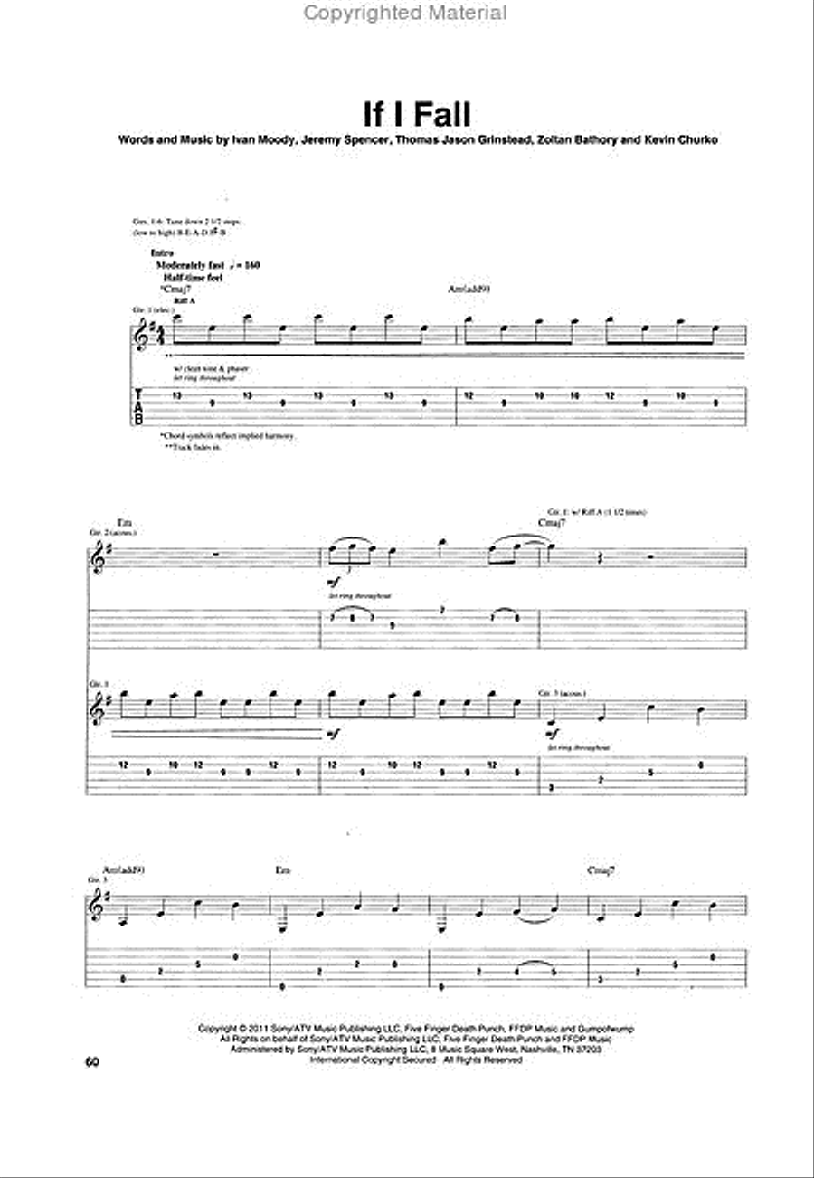 Five Finger Death Punch - American Capitalist Electric Guitar scores gallery preview page 4