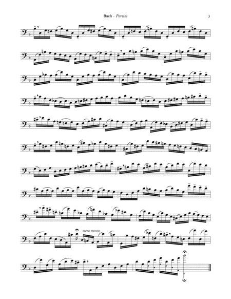 Partita BWV 1013 for Euphonium Alone