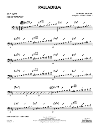 Book cover for Palladium (arr. Mike Tomaro) - Bass Clef Solo Sheet