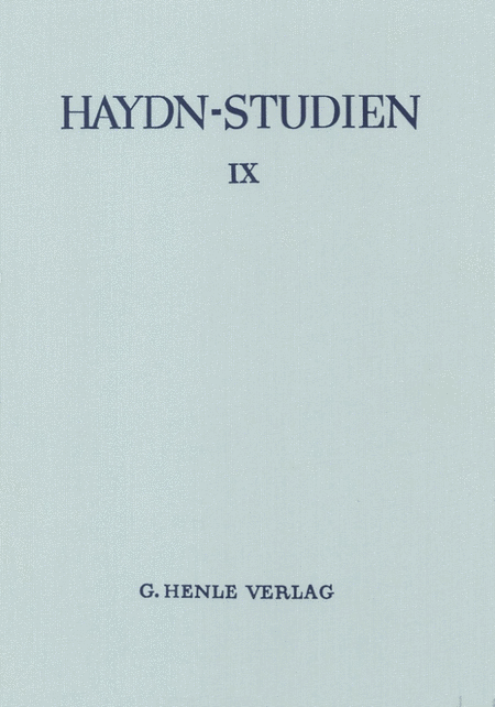 Haydn Studies Cover 9