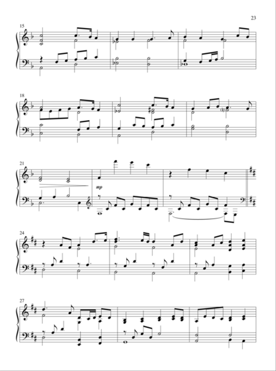 The King of Love Piano Solo scores gallery preview page 14