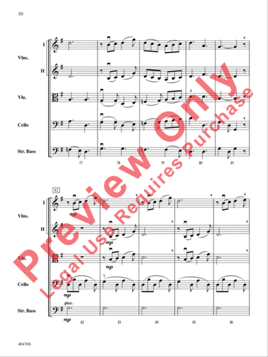 Pastorella String Orchestra scores gallery preview page 11