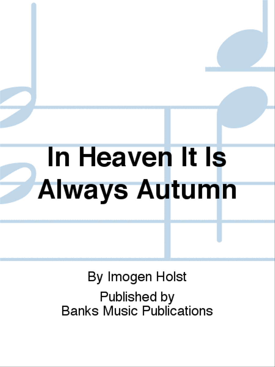 In Heaven It Is Always Autumn Women's Choir scores gallery preview page 1