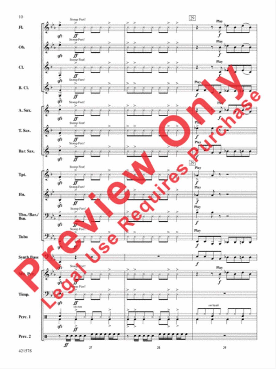 Funkytown Funkytown Concert Band scores gallery preview page 10