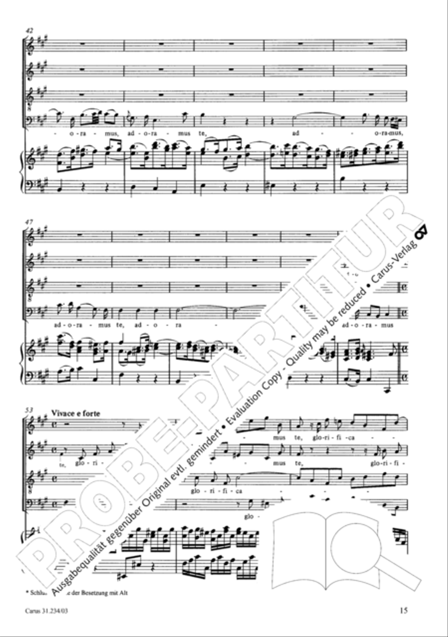 Mass in A major Mass in A major 4-Part scores gallery preview page 18